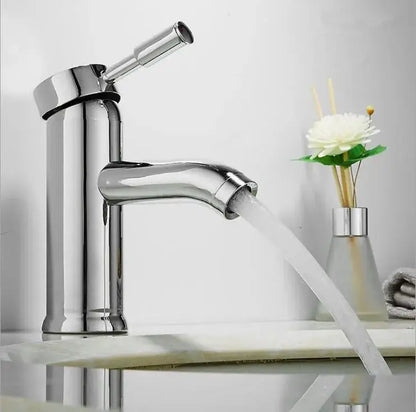 Modern matte black & gold single handle faucet wash basin mixer