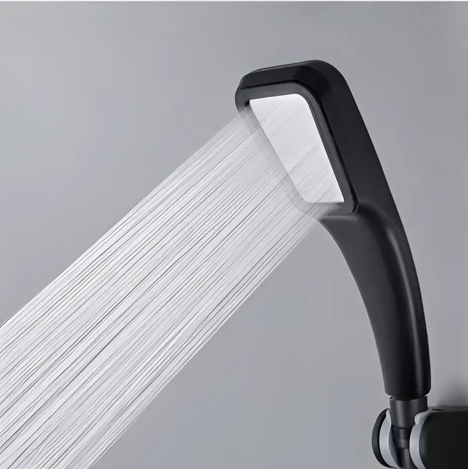 Modern matte black high pressure rainfall shower head bathroom nozzle