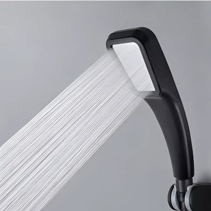 Modern matte black high pressure rainfall shower head bathroom nozzle