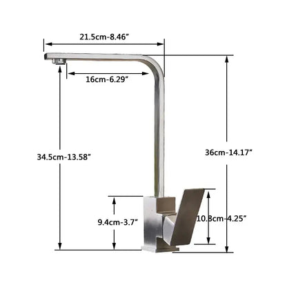 Modern matte black kitchen faucet single lever brushed nickel tap
