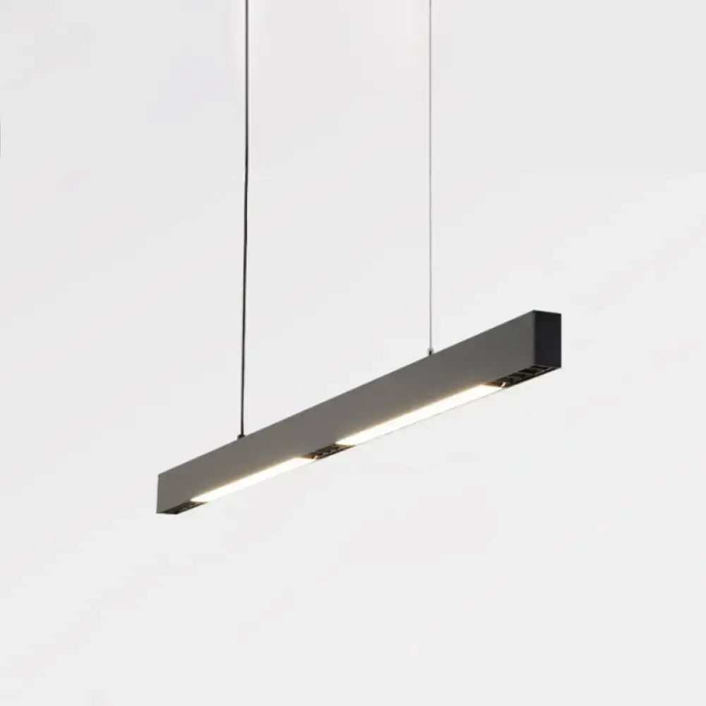 Modern matte black led pendant hanging light dining room