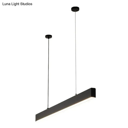Modern matte black led pendant hanging light dining room