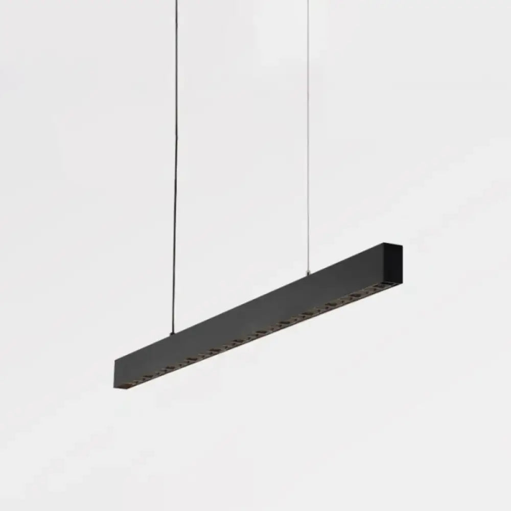 Modern matte black led pendant hanging light dining room