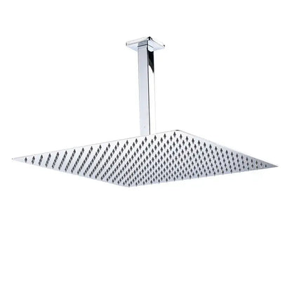 Modern matte black luxury rain shower head with wall arm bathroom