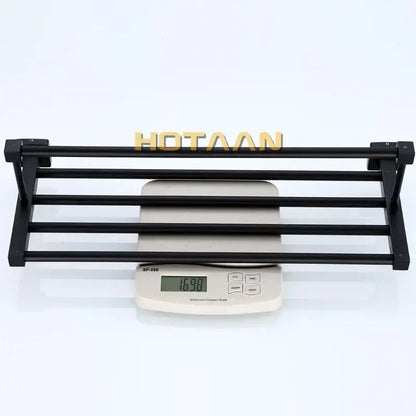 Modern matte black metal multi bar towel rack bathroom accessory