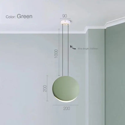 Modern matte black & muted green crescent moon chandelier dining room