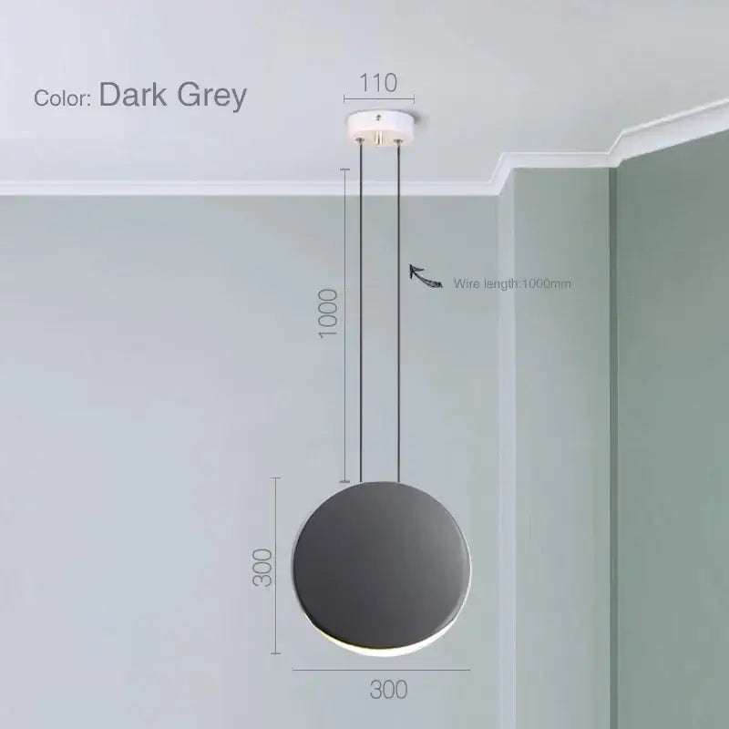 Modern matte black & muted green crescent moon chandelier dining room