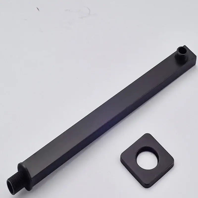 Modern matte black rainfall shower head set bathroom fixture