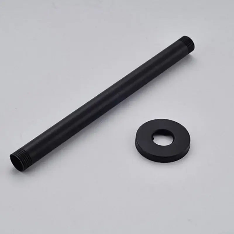 Modern matte black rainfall shower head set bathroom fixture