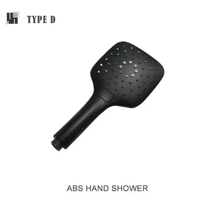 Modern matte black shower slider rail set bathroom rainhead