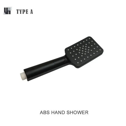 Modern matte black shower slider rail set bathroom rainhead