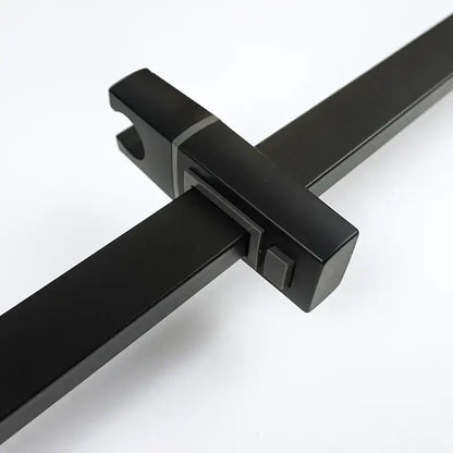 Modern matte black shower slider rail set bathroom rainhead