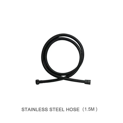 Modern matte black shower slider rail set bathroom rainhead