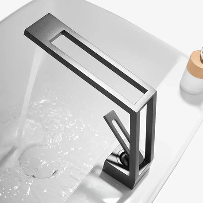 Modern matte black single handle basin faucet bathroom mixer