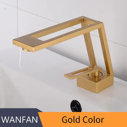 Modern matte black single handle basin faucet bathroom mixer