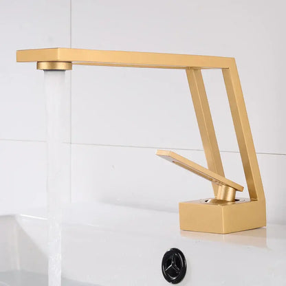Modern matte black single handle basin faucet bathroom mixer