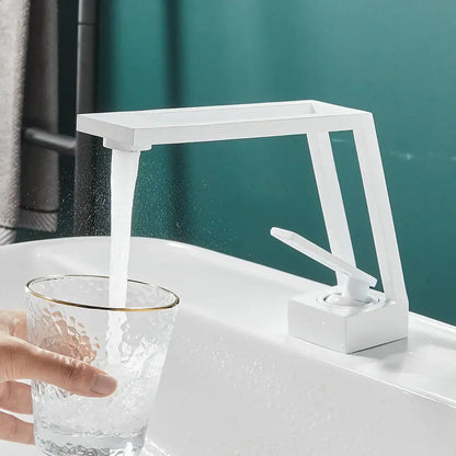 Modern matte black single handle basin faucet bathroom mixer