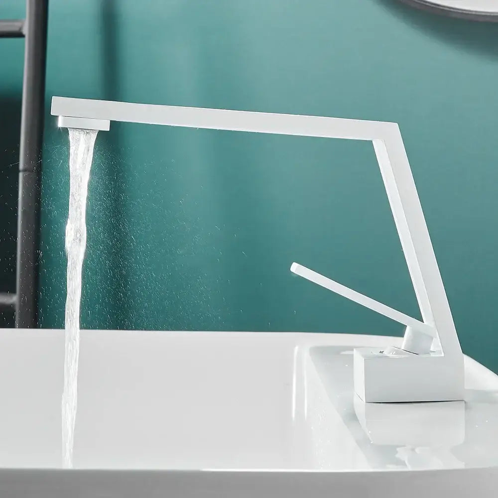 Modern matte black single handle basin faucet bathroom mixer