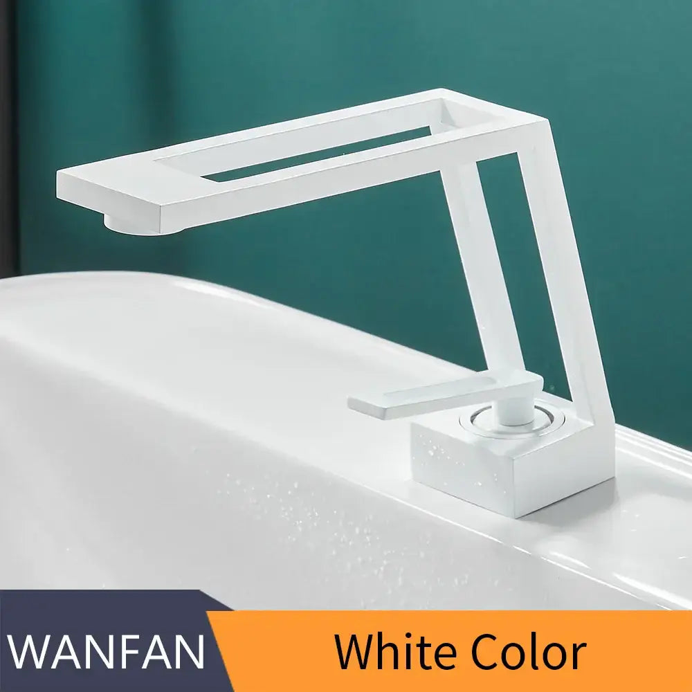 Modern matte black single handle basin faucet bathroom mixer