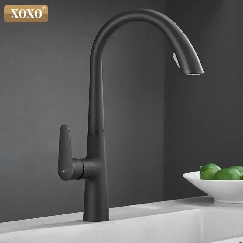 Modern matte black single handle pull out kitchen faucet