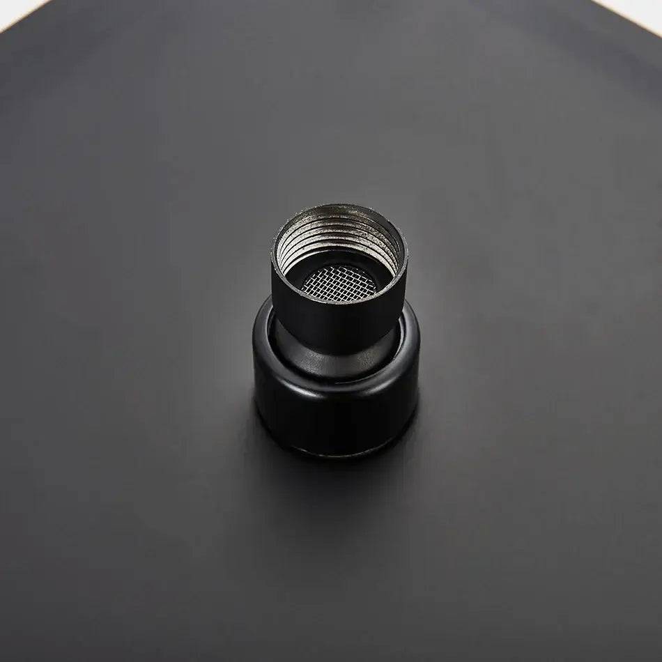 Modern matte black square rainfall shower head bathroom fixture