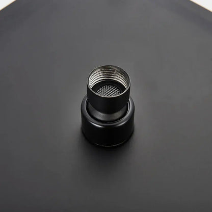 Modern matte black square rainfall shower head bathroom fixture