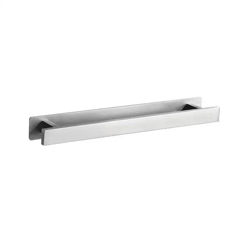 Modern matte black steel towel rack bathroom hanger