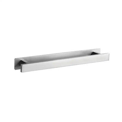 Modern matte black steel towel rack bathroom hanger