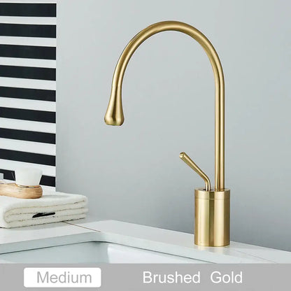 Modern matte black swivel waterfall basin faucet bathroom mixer