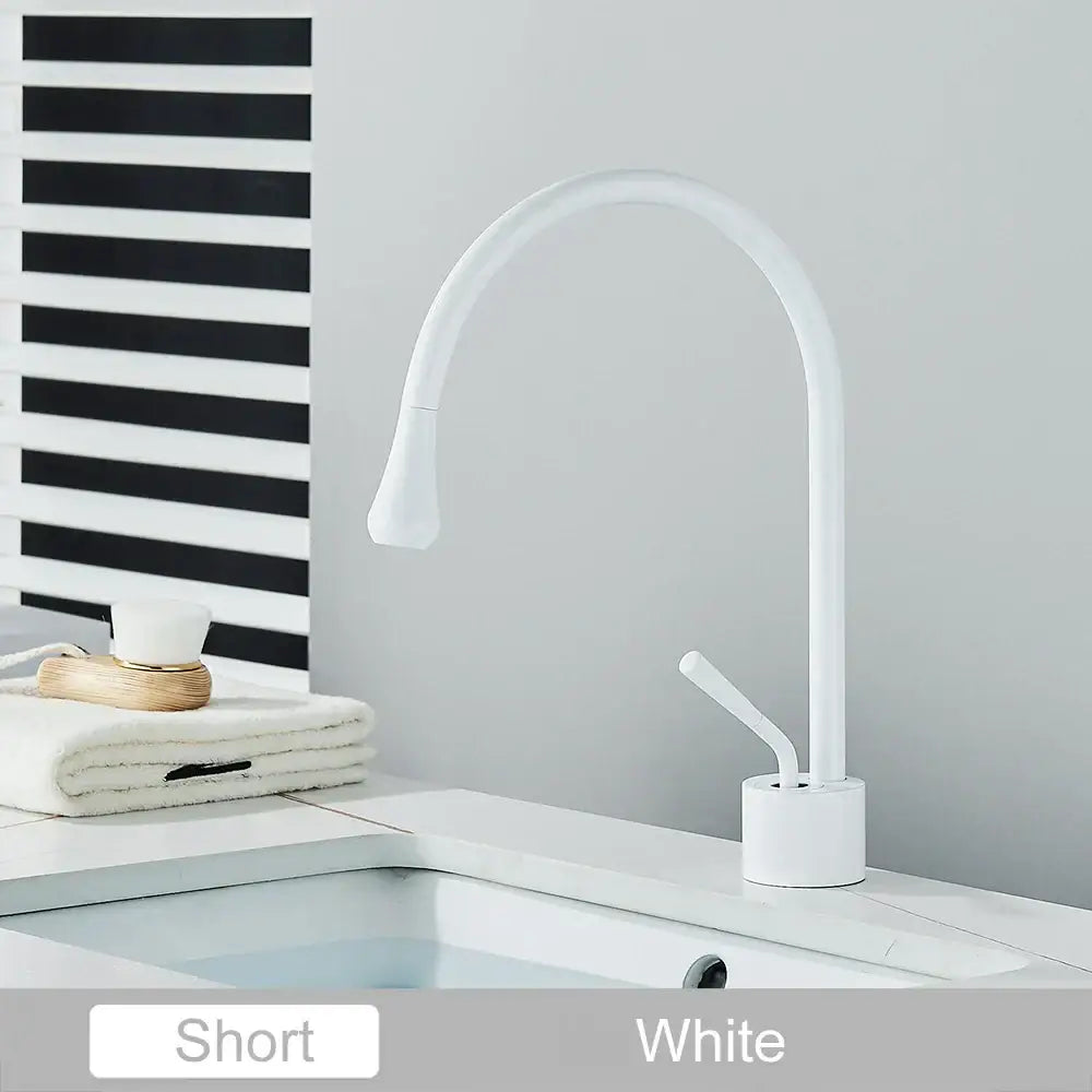 Modern matte black swivel waterfall basin faucet bathroom mixer