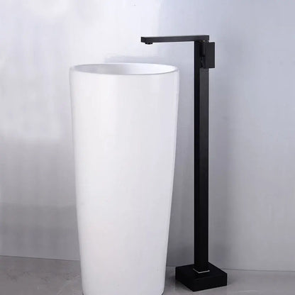 Modern matte black tall basin faucet bathroom sink mixer tap