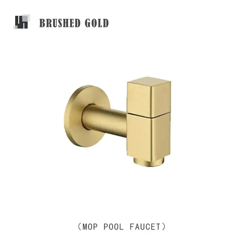 Modern matte brass black garden faucet garden wall mount spout