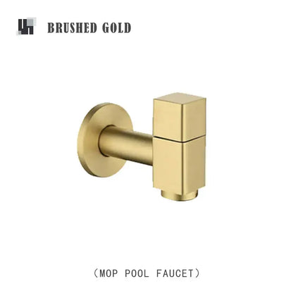Modern matte brass black garden faucet garden wall mount spout