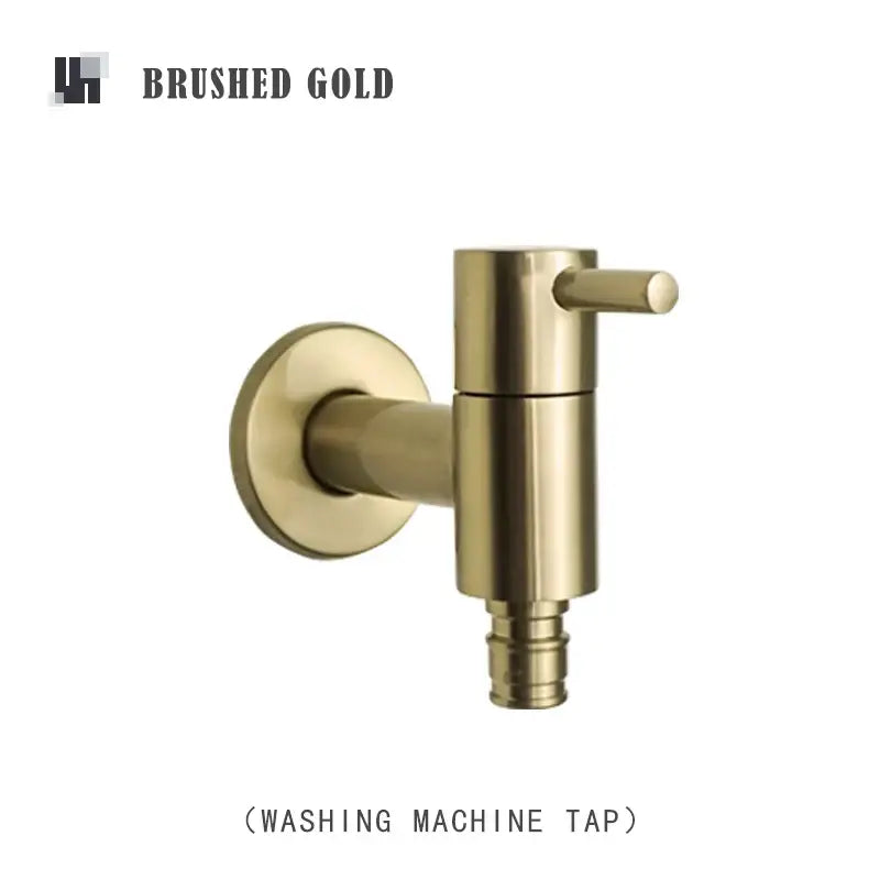 Modern matte brass black garden faucet garden wall mount spout