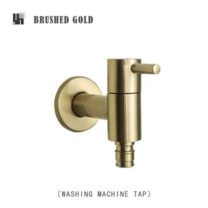 Modern matte brass black garden faucet garden wall mount spout