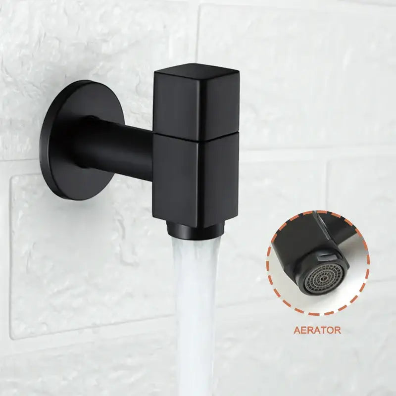Modern matte brass black garden faucet garden wall mount spout