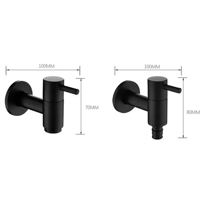 Modern matte brass black garden faucet garden wall mount spout