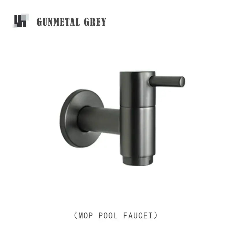 Modern matte brass black garden faucet garden wall mount spout
