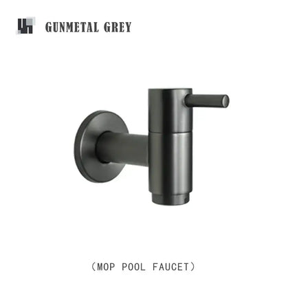 Modern matte brass black garden faucet garden wall mount spout