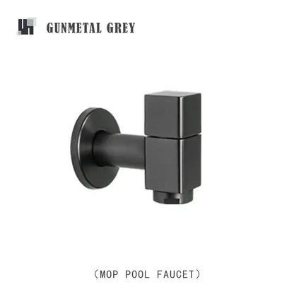 Modern matte brass black garden faucet garden wall mount spout