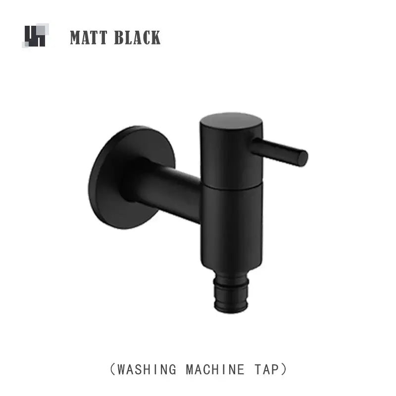 Modern matte brass black garden faucet garden wall mount spout