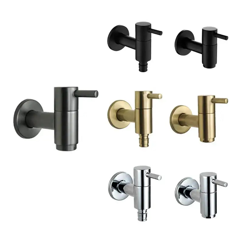 Modern matte brass black garden faucet garden wall mount spout