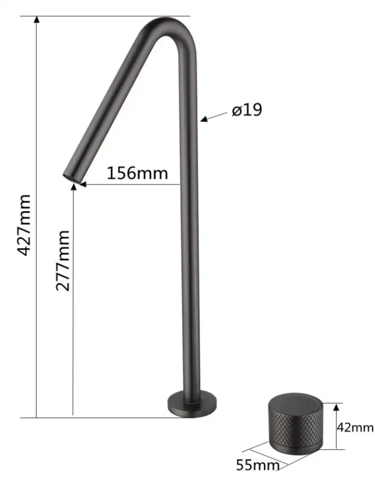 Modern matte brushed black basin faucet bathroom sink tap