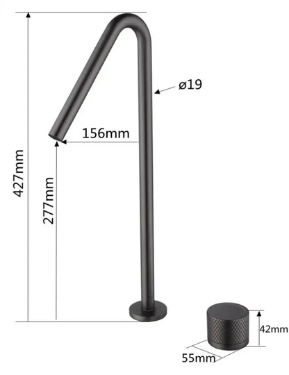 Modern matte brushed black basin faucet bathroom sink tap