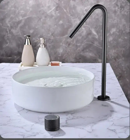 Modern matte brushed black basin faucet bathroom sink tap