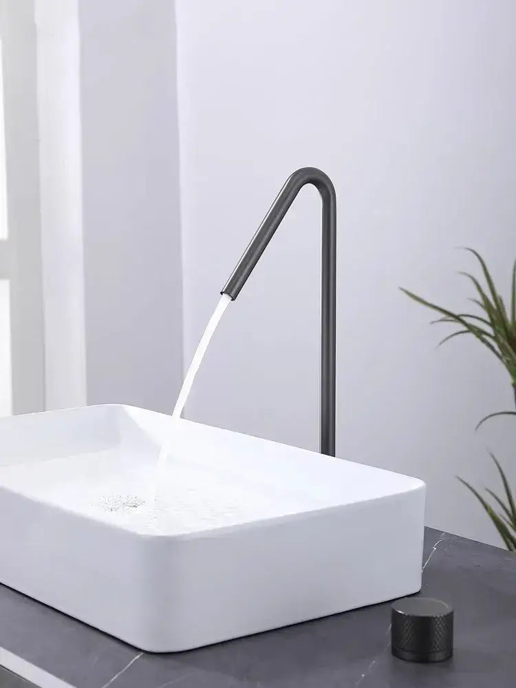 Modern matte brushed black basin faucet bathroom sink tap