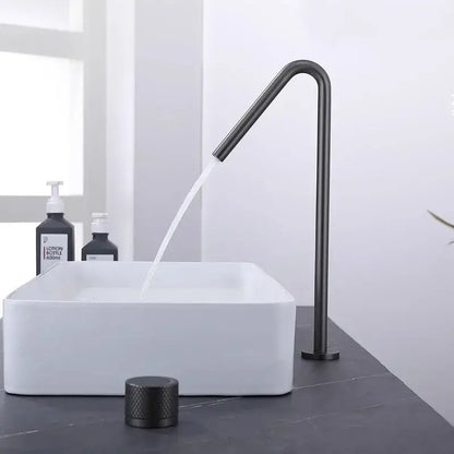 Modern matte brushed black basin faucet bathroom sink tap