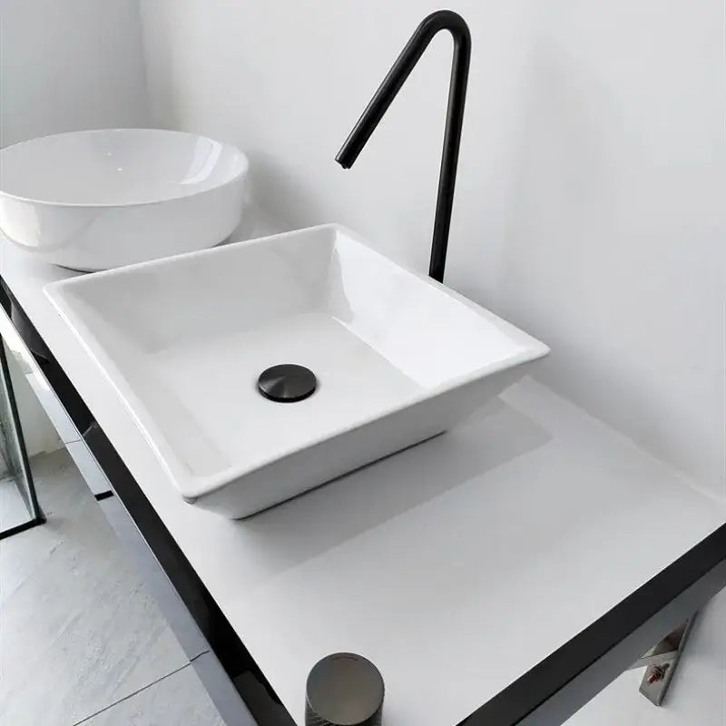 Modern matte brushed black basin faucet bathroom sink tap