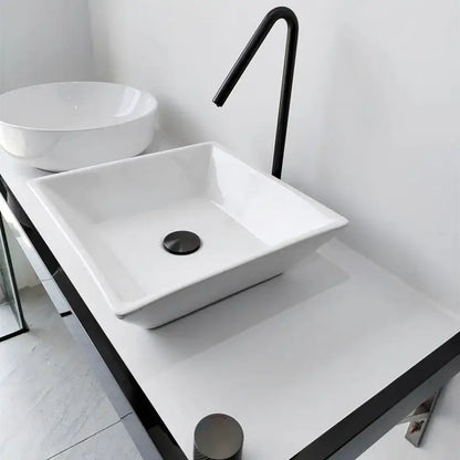 Modern matte brushed black basin faucet bathroom sink tap