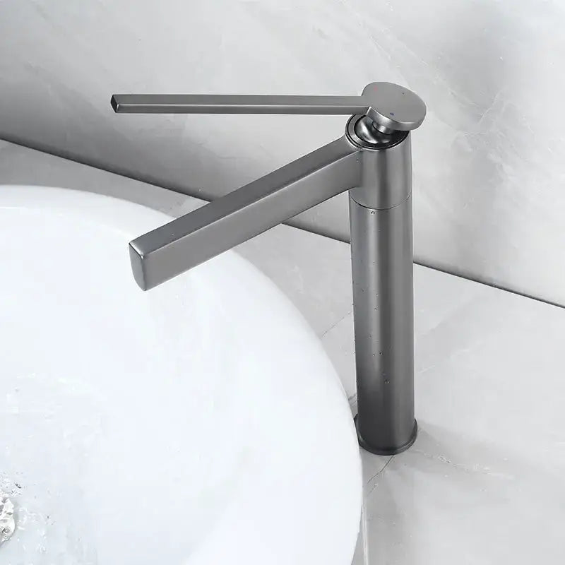 Modern matte chrome basin faucet bathroom mixer tap